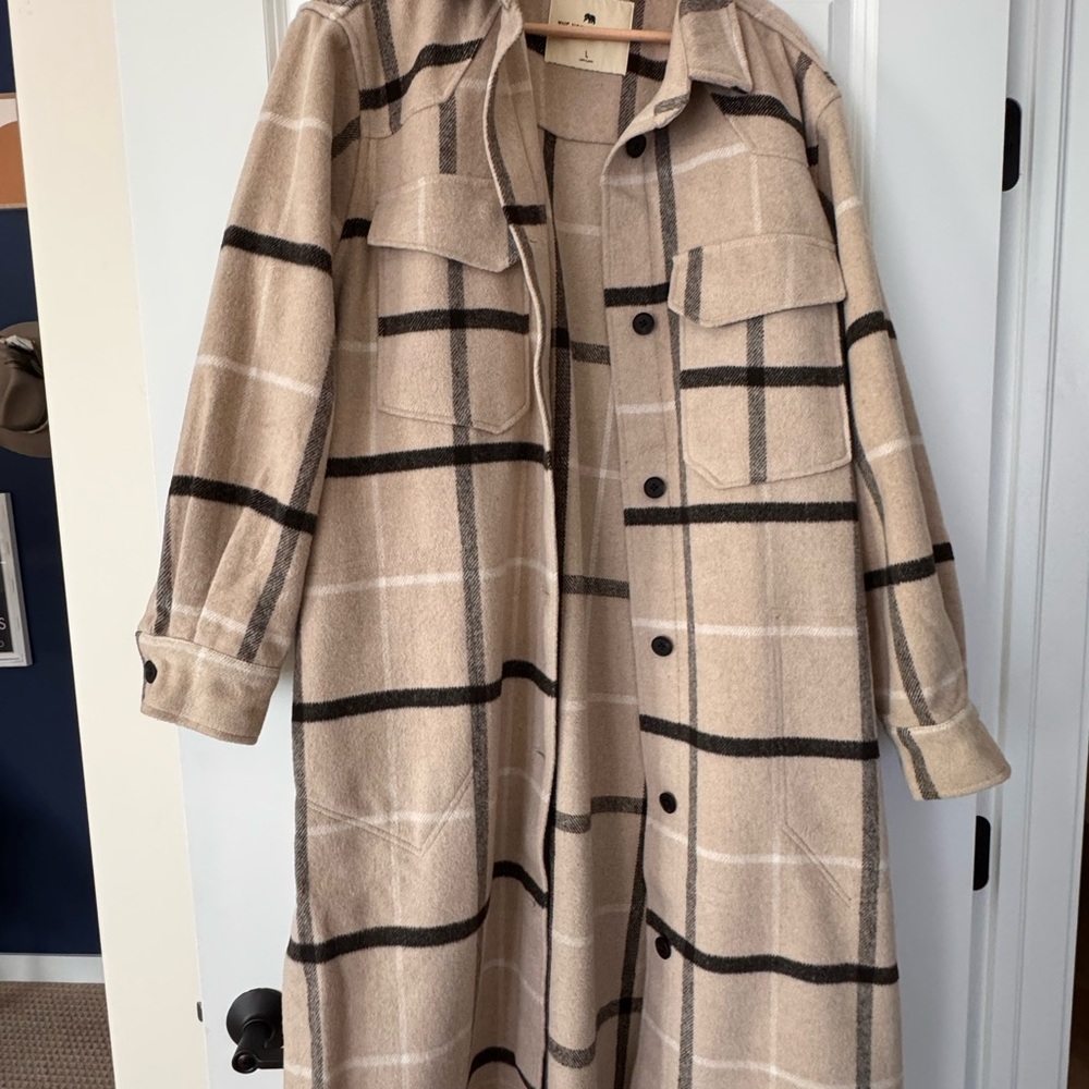 Plaid Long Coat